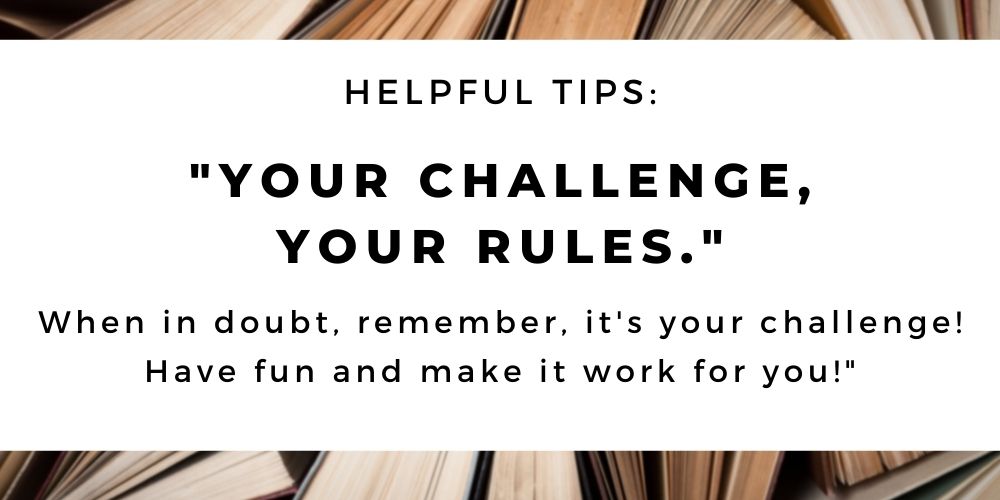The 52 Book Club 2021 guide, helpful tips: Your challenge, your rules!