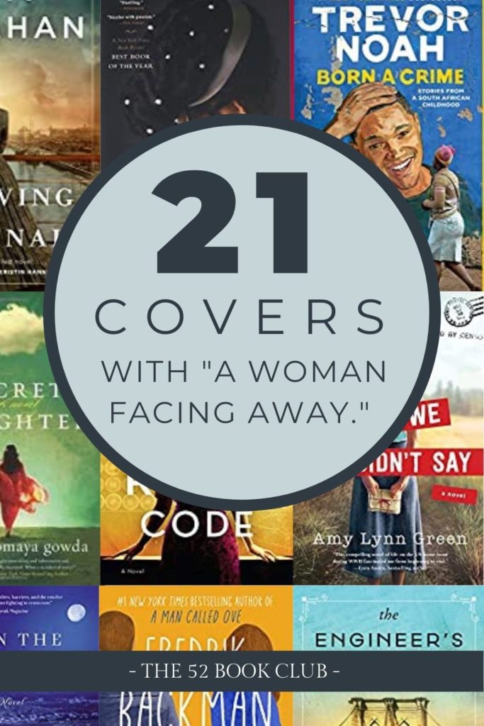 Pinterest graphic: 21 Covers with a woman facing away