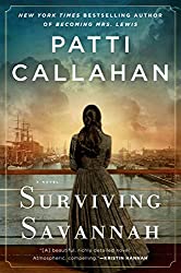 Surviving Savannah book cover with woman facing away