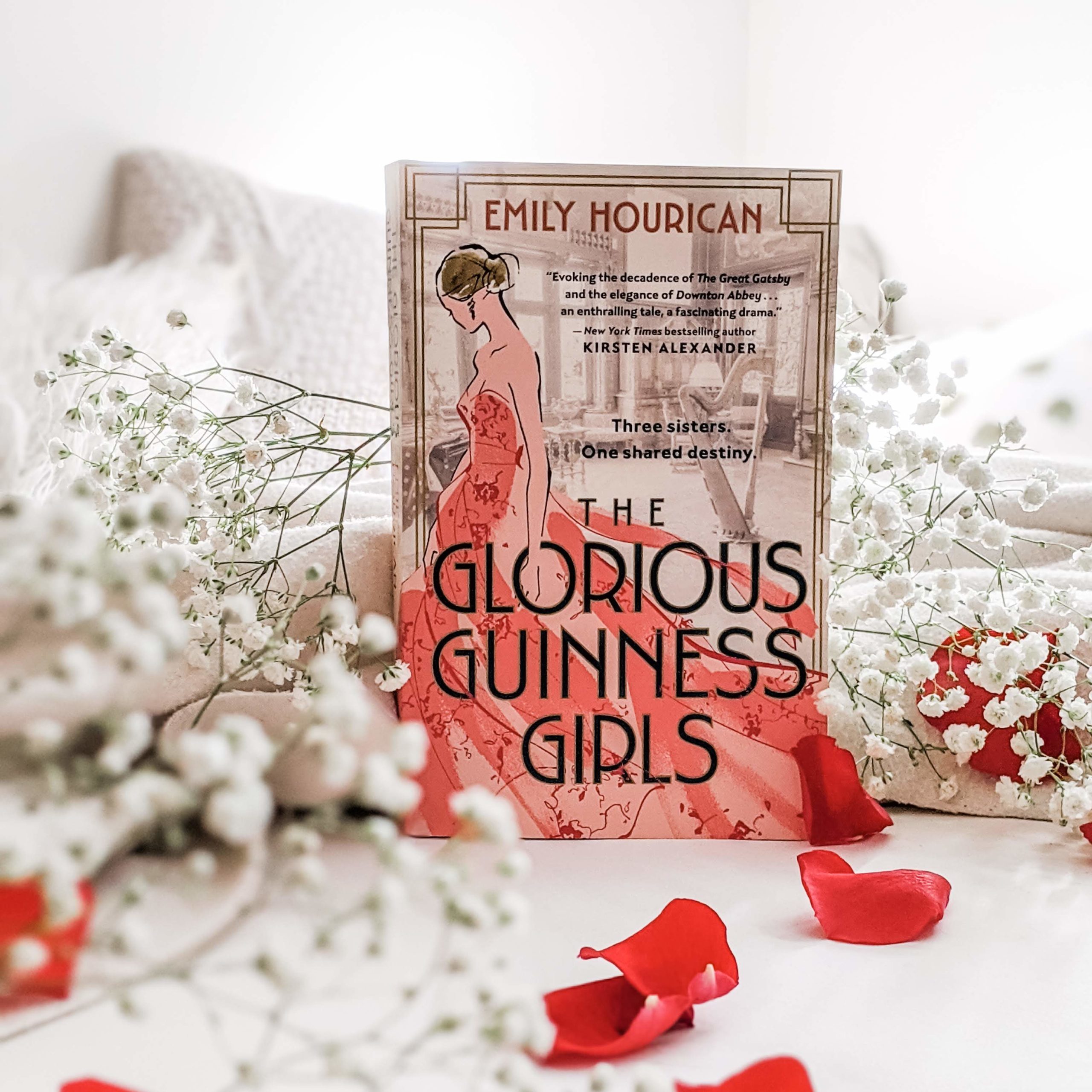 The Glorious Guinness Girls book set amidst flowers