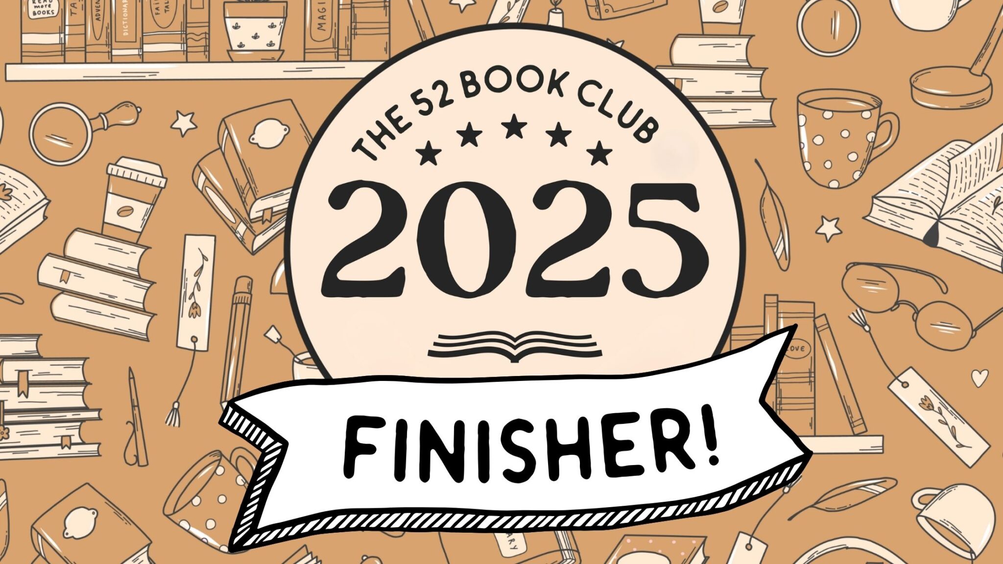 2025 Finisher Graphics – The 52 Book Club